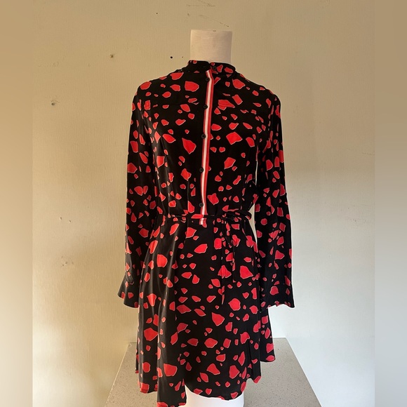 ALL SAINTS Tunic Top Shirt Dress with Waist Tie SIZE 0 - Picture 1 of 7